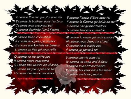 L'alphabet de l'amour
